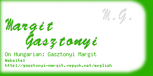margit gasztonyi business card